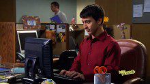 Man working in computer at office