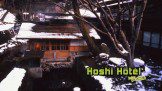 Hoshi hotel during the winter.