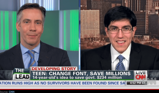 Cnn's teen change font saves millions.