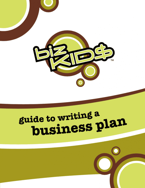 A guide to writing a business plan.