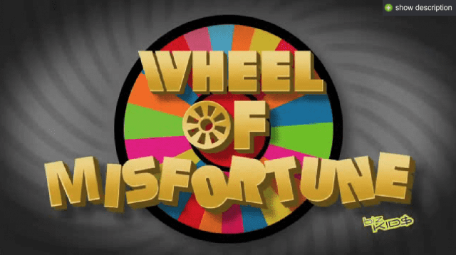 Wheel of misfortune logo.