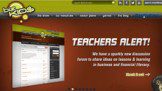 A screen shot of the website for teachers alert.